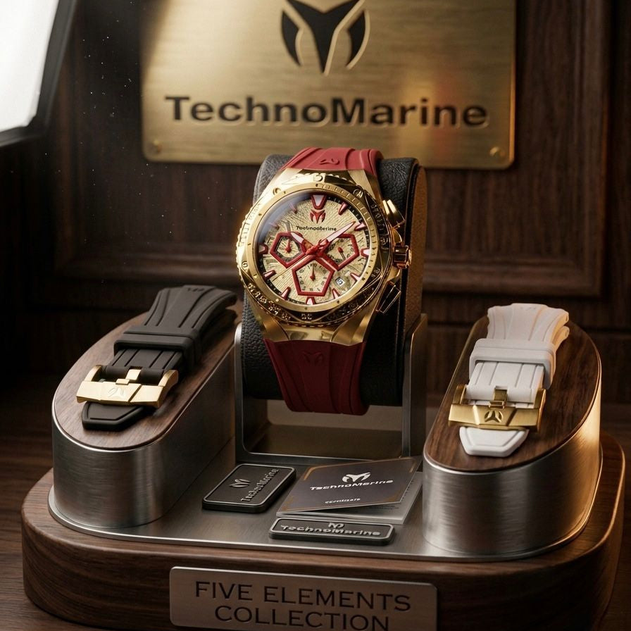 TechnoMarine 5 Elementos (FIRE) Correas Intercanbiables
