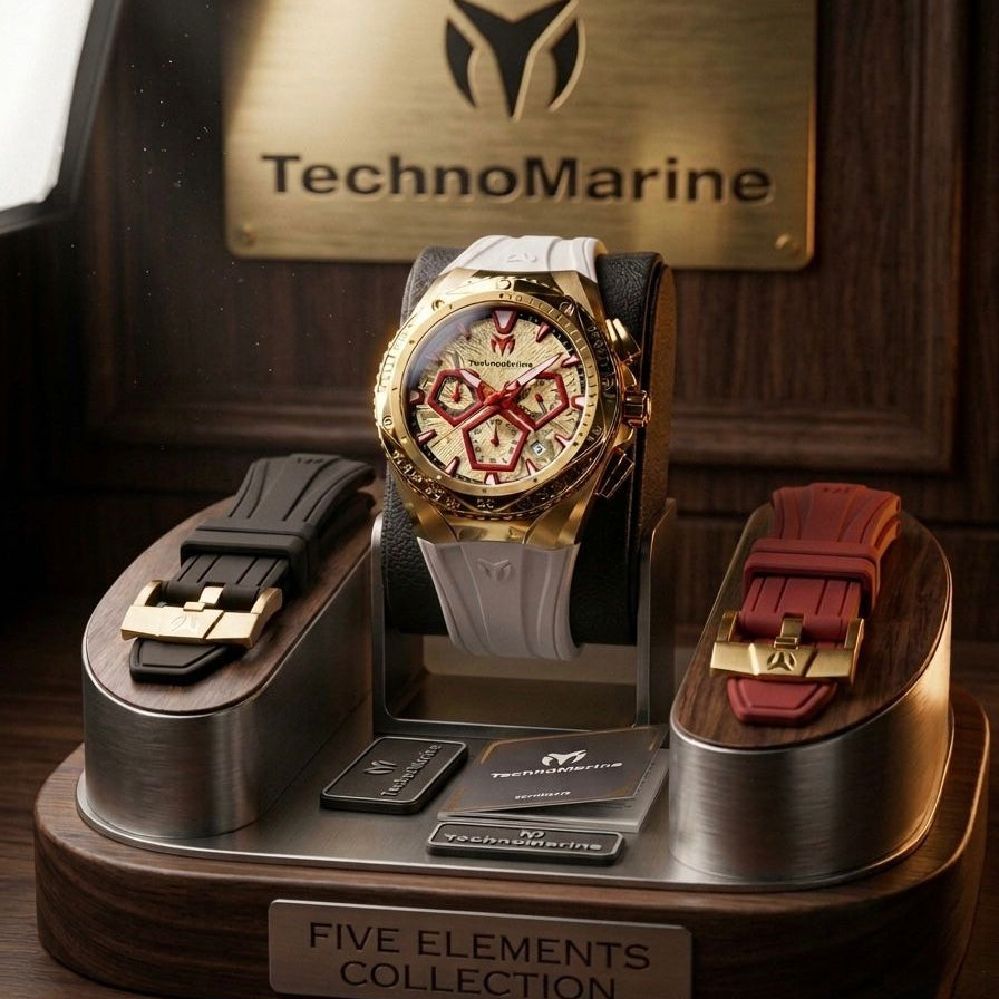 TechnoMarine 5 Elementos (FIRE) Correas Intercanbiables